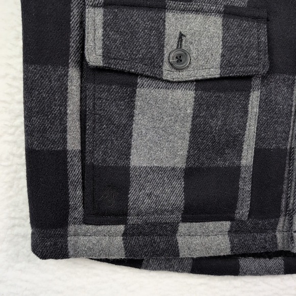 NWT Moonshine Spirit Countryman Vest Mens Large  Sherpa Lined Wool Buffalo Check - Picture 4 of 11